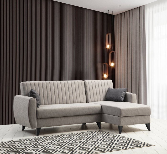 Atelier Del Sofa Sofá cama esquinero Alkon - Light Grey